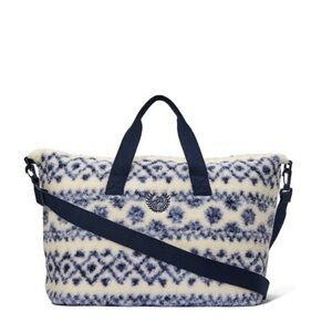 Victoria Secret plush sherpa weekender bag